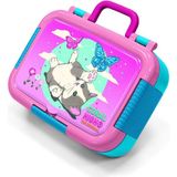 Coral High Kids Su Yeşili Pembe Kedi Desenli Paslanmaz Çelik Beslenme Kabı 39229 - 1 Adet