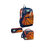 Coral High Kids Turuncu Lacivert Basketbol Desenli 3 Lü Okul Çanta Seti Set0123766
