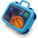 Coral High Kids Turuncu Lacivert Basketbol Desenli Paslanmaz Çelik Beslenme Kabı 39274 - 1 Adet - Turmaline