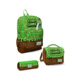 Coral High Kids Yeşil Kahverengi High Craft Desenli 3 Lü Okul Çanta Seti Set0123776 Kahverengi - Yeşil