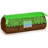 Coral High Kids Yeşil Kahverengi High Craft Desenli Üç Bölmeli Kalem Çantası 22092