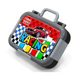 Coral High Kırmızı Racing Araba Baskılı Erkek Çocuk Paslanmaz Çelik Beslenme/Yemek Kabı - 39157