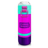 Coral High Kız Çocuk 500 Ml Okul Ve Günlük Paslanmaz Çelik Termos - Pembe Mor Su Yeşili - Sızdırmaz