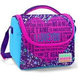 Coral High Kız Çocuk Kırmızı I Love You Thermo Yalıtımlı Beslenme Çantası 5 Litre Kapasite - Mor Kalp
