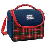 Coral High Kız Çocuk Lacivert Kırmızı Ekosa Desenli Isı Yalıtımlı Beslenme Çantası 37107