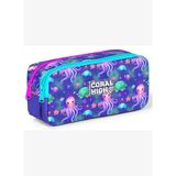 Coral High Kız Çocuk Mavi Deniz Anası Baskılı İki Gözlü İlkokul Kalemliği