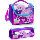 Coral High Kız Çocuk Mor Unicorn Mor Flamingo Beslenme Çantası