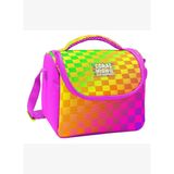Coral High Kız Çocuk Sarı Mor Dama Desenli Isı Yalıtımlı Beslenme Çantası 37103