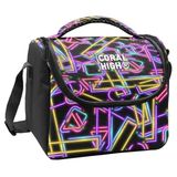 Coral High Kız Çocuk Siyah Çok Renkli Neon Desenli Isı Yalıtımlı Beslenme Çantası 37148