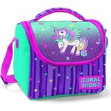 Coral High Kız Çocuk Termo Yalıtımlı Yeşil Mor Unirocn Beslenme Çantası 5 Litre Kapasite - Yeşil MOr Unicorn
