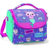 Coral High Kız Çocuk Yeşil Mavi Unicorn Okul - Thermo Yalıtımlı - Su Yeşili Lavanta Unicorn Beslenme Çantası