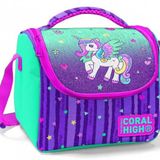 Coral High Kiz Cocuk Yesil Mor Unirocn Okul Beslenme Cantasi - Thermo Yalitimli