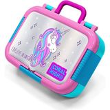 Coral High Koyu Pembe Gümüş Simli Unicorn Desenli Paslanmaz Çelik Beslenme Kabı 39342 - 1 Adet