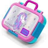 Coral High Koyu Pembe Gümüş Simli Unicorn Desenli Paslanmaz Çelik Beslenme Kabı 39342