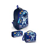 Coral High Lacivert Astronot Desenli 3 Lü Okul Çanta Seti 33252
