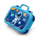 Coral High Lacivert Beyaz Astronot Baskılı Erkek Çocuk Paslanmaz Çelik Beslenme/Yemek Kabı - 39152