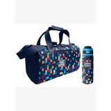 Coral High Lacivert Geometrik Desenler Erkek Çocuk Spor Çantası ve 800 ml Çelik Matara Seti 27550