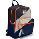 Coral High Lacivert Koyu Gri Bej Renkli Okul Sırt Çantası 23693
