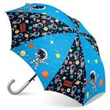 Coral High Lacivert Mavi Astronot Desenli Çocuk Şemsiyesi 12673