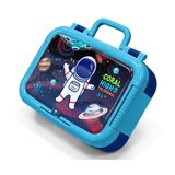 Coral High Lacivert Mavi Astronot Desenli Erkek Çocuk Paslanmaz Çelik Beslenme/Yemek Kabı - 39240