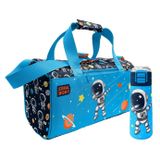 Coral High Lacivert Mavi Astronot Desenli Erkek Çocuk Spor Çantası ve 500 ml Çelik Matara Seti 27538