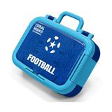 Coral High Lacivert Mavi Futbol Desenli Erkek Çocuk Paslanmaz Çelik Beslenme/Yemek Kabı - 39204