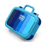 Coral High Lacivert Mavi Renk Geçişli Çizgili Erkek Çocuk Paslanmaz Çelik Beslenme/Yemek Kabı - 39202