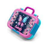 Coral High Lacivert Pembe Kelebek Desenli Kız Çocuk Paslanmaz Çelik Beslenme/yemek Kabı - 39149 Pembe - Lacivert