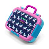 Coral High Lacivert Pembe Unicorn Desenli Kız Çocuk Paslanmaz Çelik Beslenme/Yemek Kabı - 39219