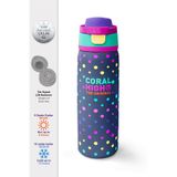 Coral High Lacivert Puantiyeli Desenli Pipetli ve Direkt İçim Çelik Termos 800 ml 38534