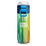 Coral High Lacivert Renkli Çizgili Desenli 500 ml Termos