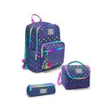 Coral High Lacivert Renkli Puantiyeli 3 Lü Okul Çanta Seti Set0123672 Lacivert