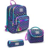 Coral High Lacivert Renkli Puantiyeli 3’lü Okul Çanta Seti SET0123672