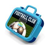 Coral High Lacivert Yeşil Futbol Temalı Erkek Çocuk Paslanmaz Çelik Beslenme/Yemek Kabı - 39286