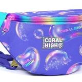 Coral High Lavanta Pembe Baloncuk Baskılı Kız Çocuk Bel Çantası