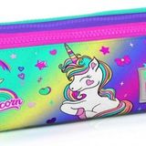 Coral High Lavanta Unicorn Üç Bölmeli Kalem Çantası - Kız Çocuk
