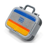 Coral High Mavi Gri Turuncu Çizgi Desenli Erkek Çocuk Paslanmaz Çelik Beslenme/Yemek Kabı - 39121