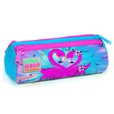 Coral High Mavi Pembe Flamingo Üç Bölmeli - Kız Çocuk Kalemlik