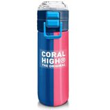 Coral High Mavi Pembe Renkli Çizgili 500 ml Termos