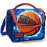 Coral High Mavi Turuncu Yalıtımlı Okul Beslenme Çantası 5 Litre Kapasite Kaliteli Malzeme - Kırmızı Basketbol