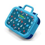 Coral High Mavi Uzay Desenli Erkek Çocuk Paslanmaz Çelik Beslenme/Yemek Kabı - 39214