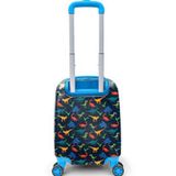 Coral High Mini Lacivert Mavi Dinozor Desenli Çocuk Valizi 16748 Valiz