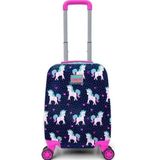 Coral High Mini Lacivert Pembe Unicorn Desenli Çocuk Valizi 16713 Valiz