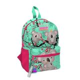 Coral High Minik Yuva Sırt Çantası, Su Yeşili, Koala Desenli, İki Bölmeli, Unisex