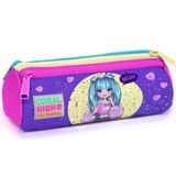 Coral High Mor Anime Üç Gözlü Kalemlik Kalem - Kız Çocuk Kalemlik