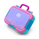 Coral High Mor Dalga Desenli Kız Çocuk Paslanmaz Çelik Beslenme/Yemek Kabı - 39127
