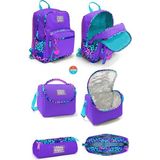 Coral High Mor Leopar Desenli 3’lü Okul Çanta Seti SET0123632 - 3 lü set - Renkli - Standart