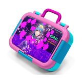 Coral High Mor Pembe Anime Kedi Desenli Kız Çocuk Paslanmaz Çelik Beslenme/Yemek Kabı - 39261
