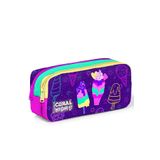 Coral High Mor Pembe Dondurma Iki Bolmeli Kalem Cantasi - Kiz Cocuk