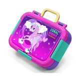 Coral High Mor Pembe Unicorn Desenli Kız Çocuk Paslanmaz Çelik Beslenme/Yemek Kabı - 39230